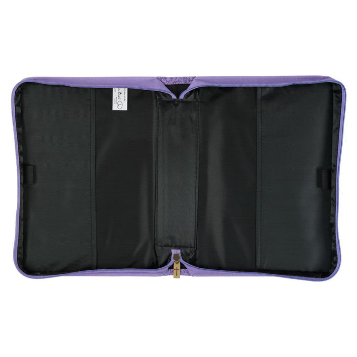 Bible Cover (M) "Saved by Grace" Lavender Faux Leather