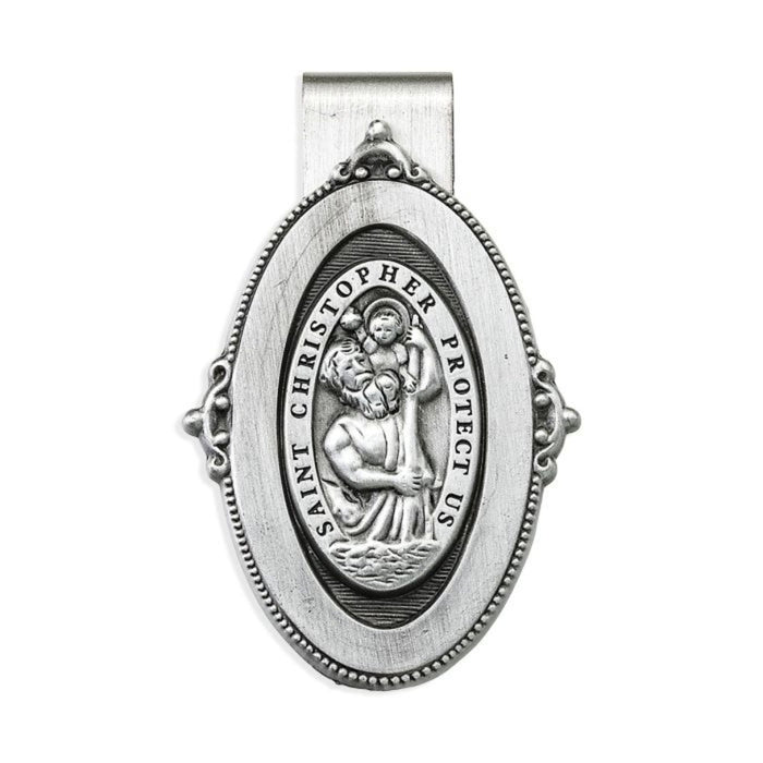 Visor Clip Saint Christopher Oval