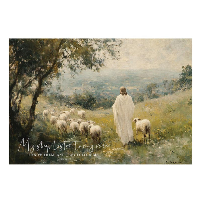 My Sheep Listens Premier Canvas