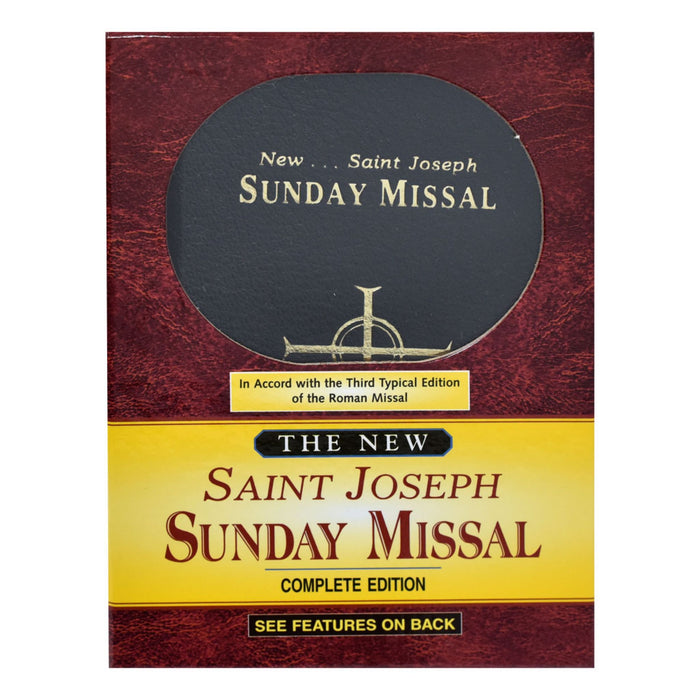Sunday Missal Saint Joseph Edition in Black Hardcover
