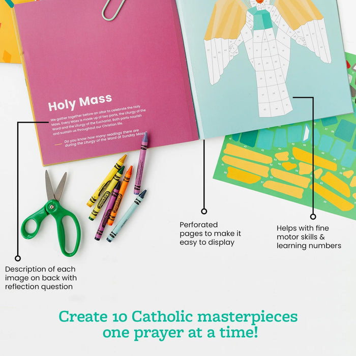 Pray by Sticker: Paint-by-Number Sticker Book