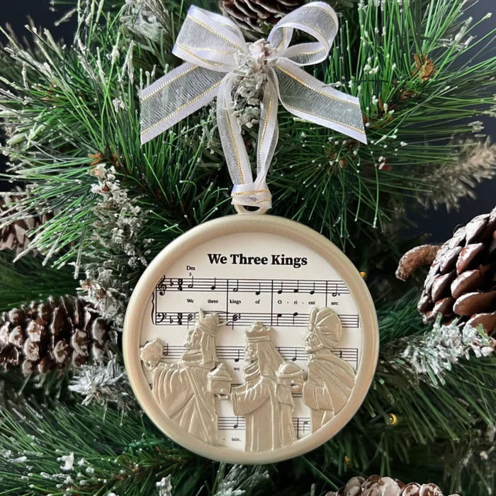 Christmas Carol Ornament "We Three Kings"
