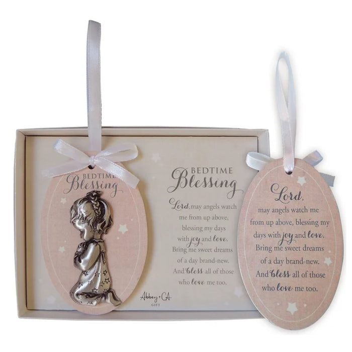 Crib Medal With Praying Girl
