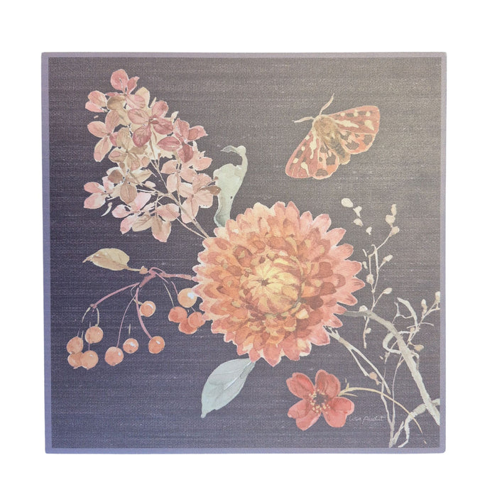 Plaque Black Botanical 10"
