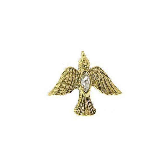 Tie Tack Crystal Holy Spirit Gold Dove