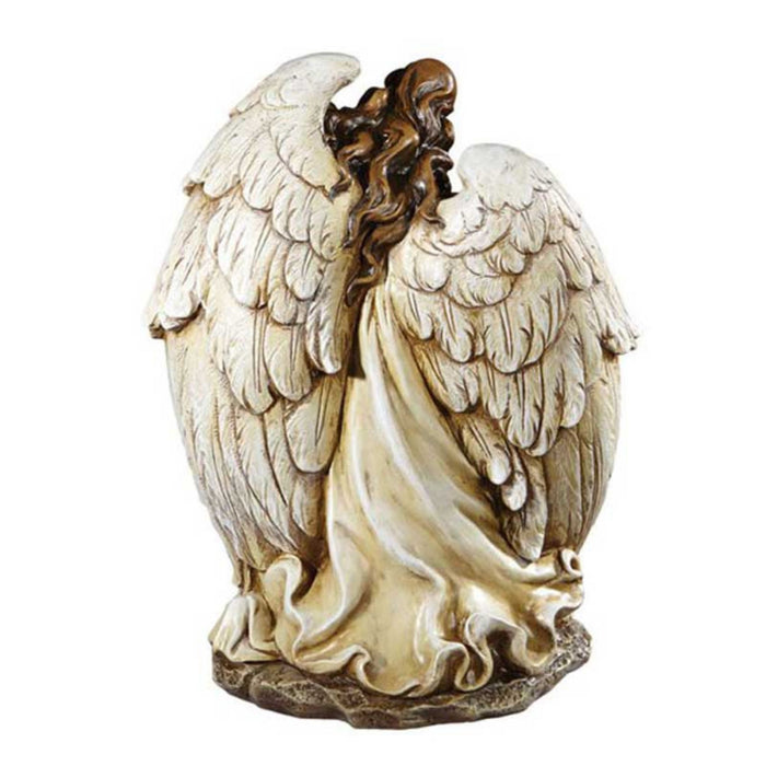 Angel With Nativity Scene 15" High