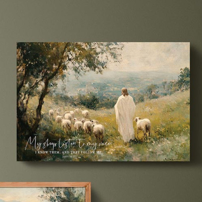 My Sheep Listens Premier Canvas