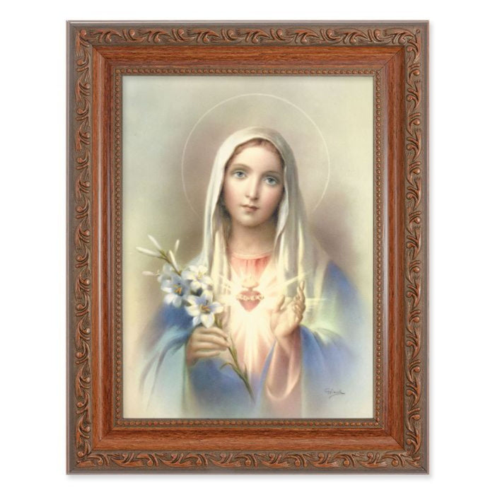 Immaculate Heart 6" x 8" Ornate Wood Frame