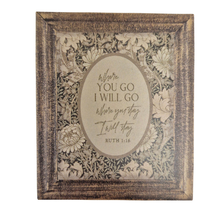 Ruth 1:16 Framed Art