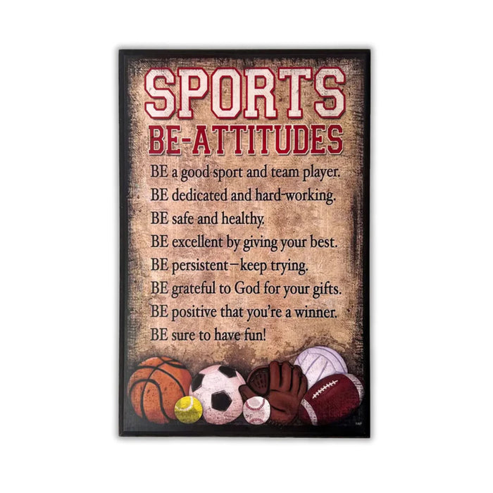 Sports Be-Attitudes Plaque