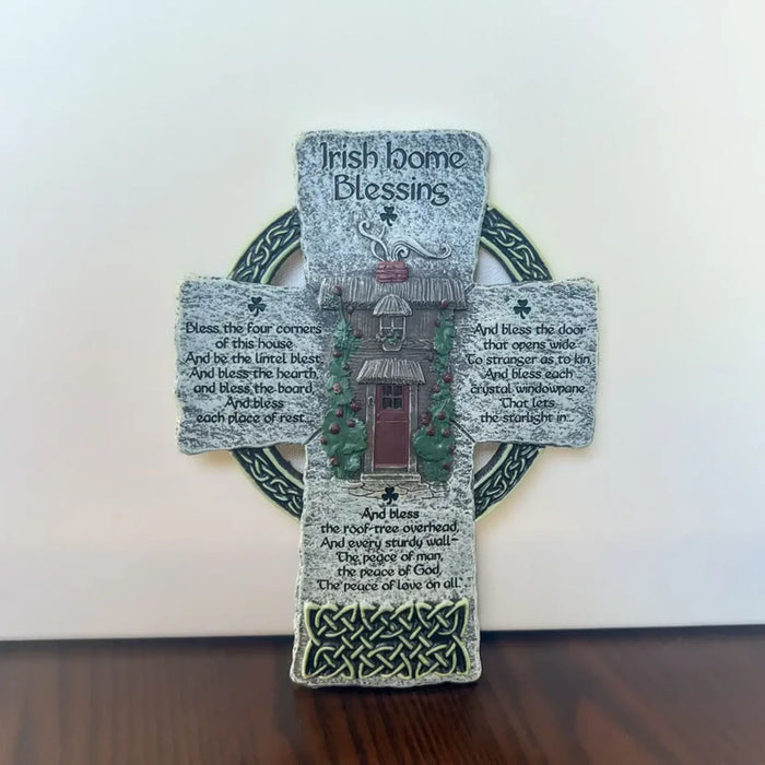 Wall Cross Irish Home Blessing