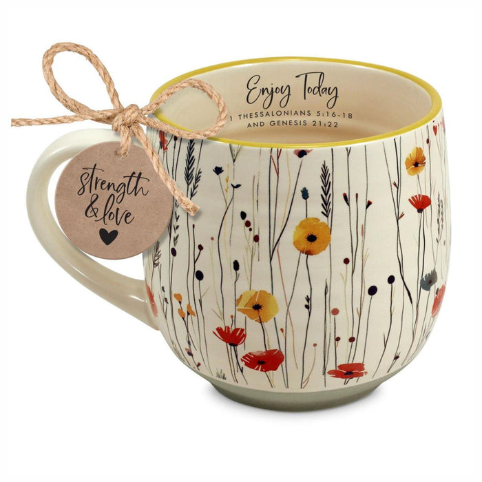Coffee Mug Enjoy Today Floral