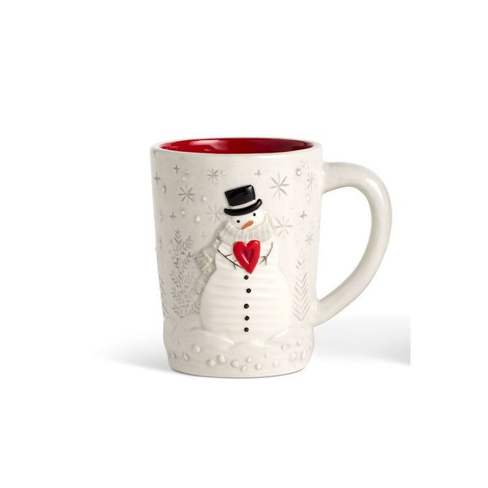 Sparkle Snowman Ceramic Mugs