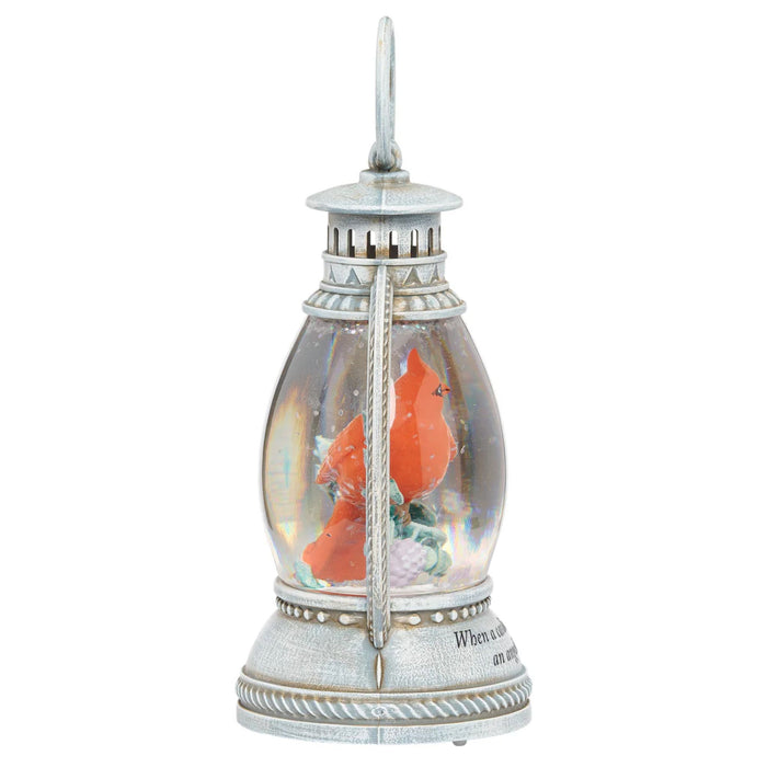 Lantern "When a Cardinal Appears" 5" Lighted Snow Globe