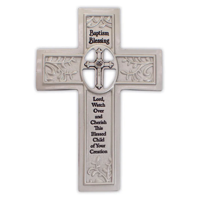 Baptism Cross "Lord, Watch Over This Blessed Child"