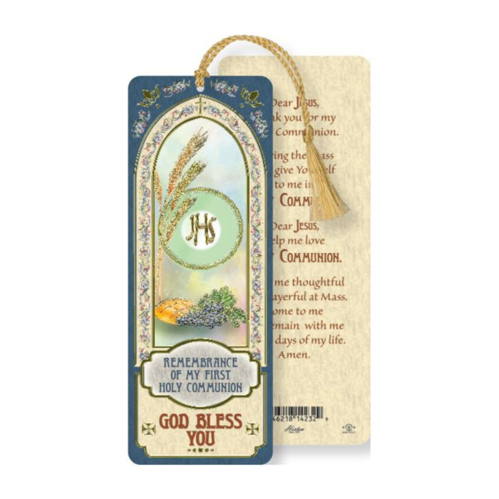 First Communion Laminated Bookmark