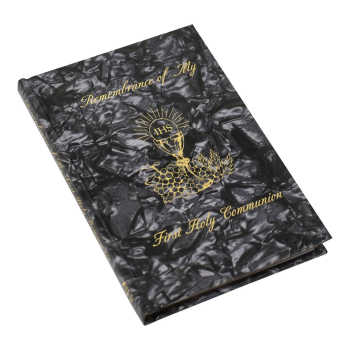 First Communion Missal Black Simulated Pearl