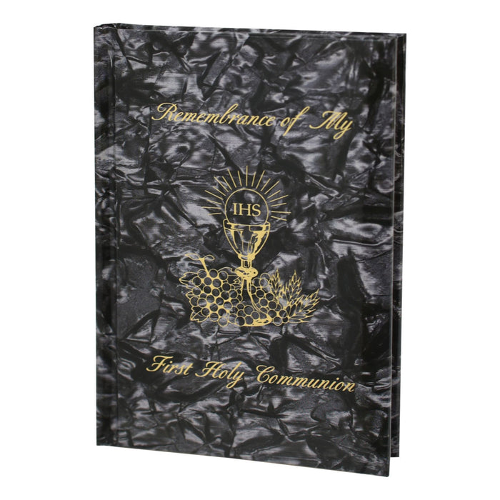 First Communion Missal Black Simulated Pearl