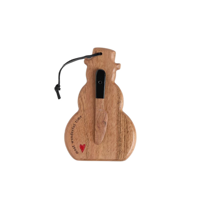 Snowman Mini Wood Serving Boards