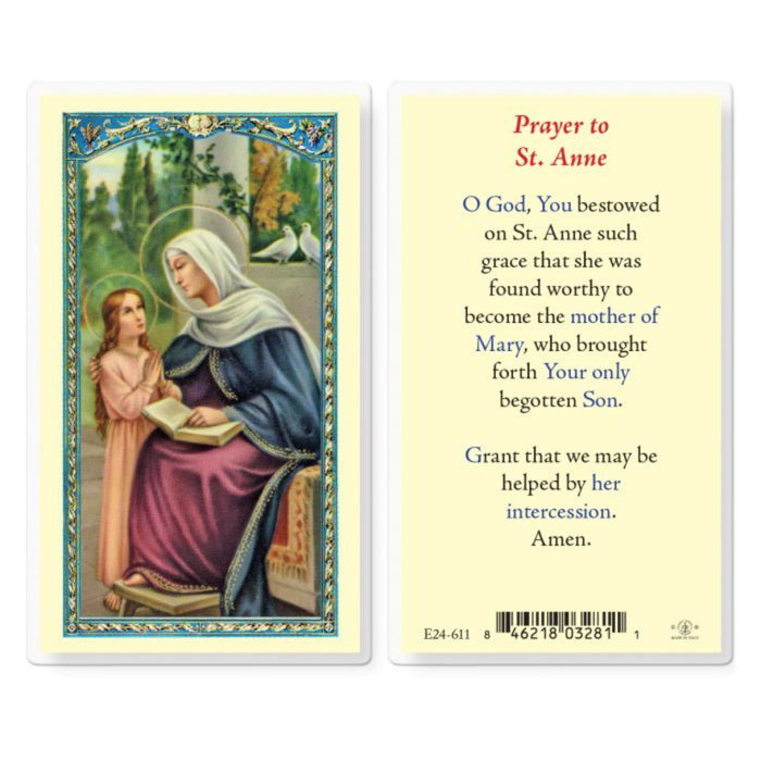 St Anne Holy Card