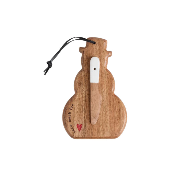 Snowman Mini Wood Serving Boards