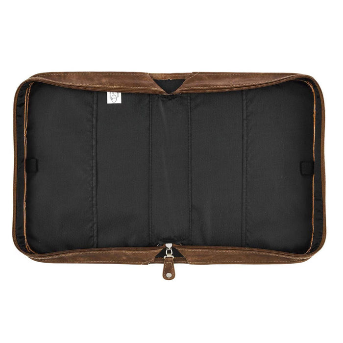 Bible Cover (M) "Trust in the Lord" Brown Faux Leather