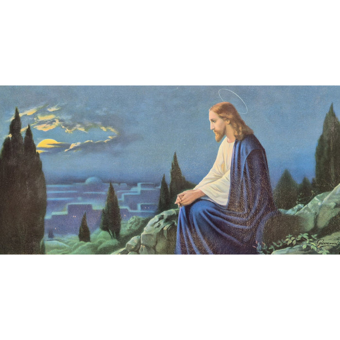 Vintage Frameable print on  Artboard Christ in the Garden of Gethsemane
