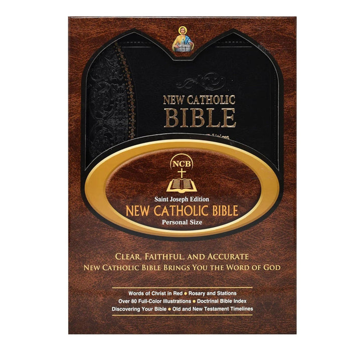 St. Joseph New Catholic Bible in Black (Gift Edition-Personal Size)