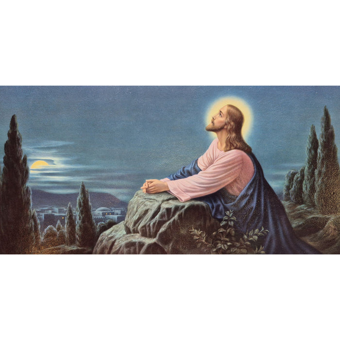 Vintage Frameable print on  Artboard Christ in the Garden of Gethsemane