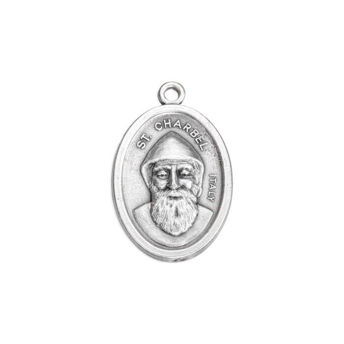 St Charbel 1" Oxidized Medal