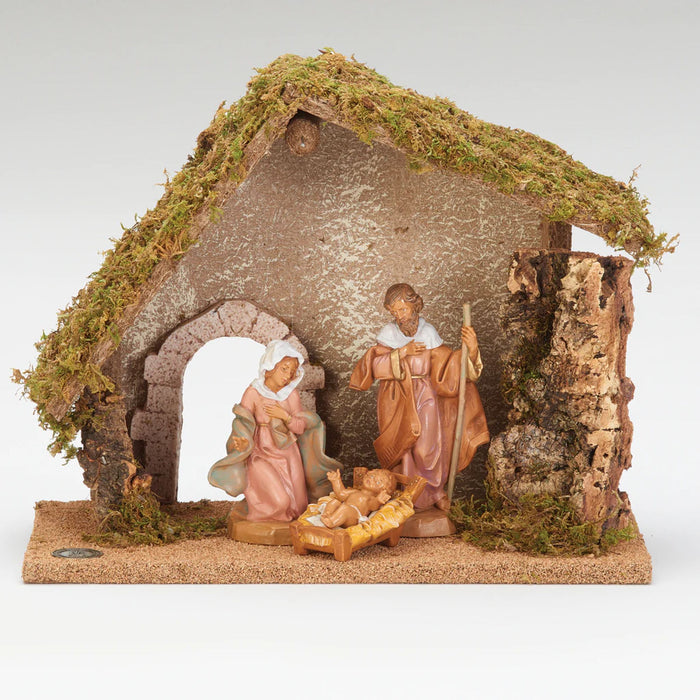 Nativity 3 Piece Set with Italian Style Stable by Fontanini
