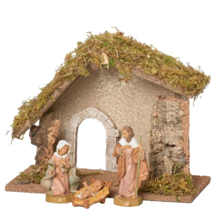 Nativity 3 Piece Set with Italian Style Stable by Fontanini