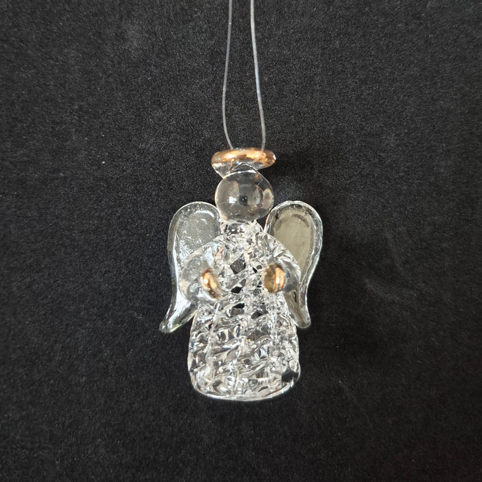 Spun Glass Mini Angel Ornaments
