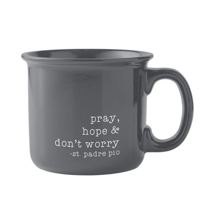 St Padre Pio Pray Hope and Don't Worry Mug