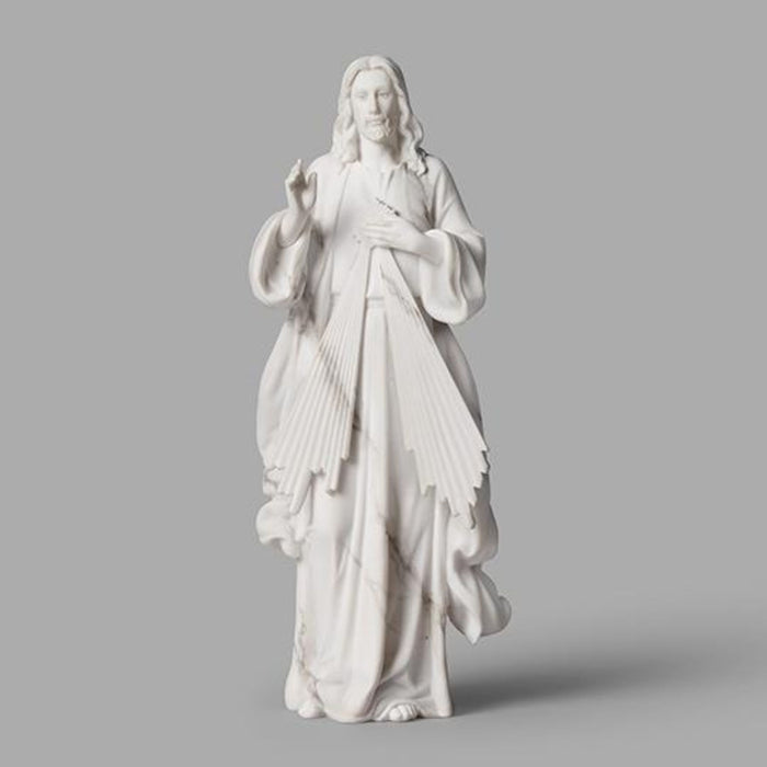 Divine Mercy Marble Look 8.25" Statue