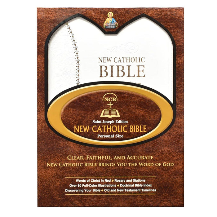 St. Joseph New Catholic Bible in White (Gift Edition-Personal Size)