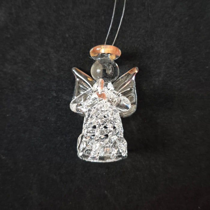 Spun Glass Mini Angel Ornaments