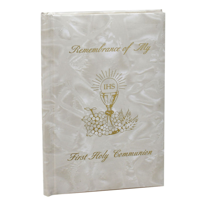First Communion Missal White Simulated Pearl