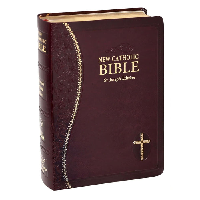 St. Joseph New Catholic Bible in Burgundy (Gift Edition-Personal Size)