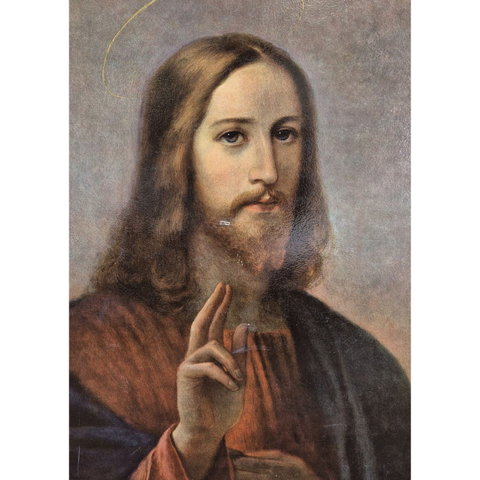 Vintage Head of Christ Board Print