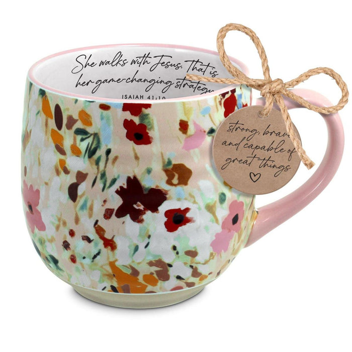 Coffee Mug Walks with Jesus