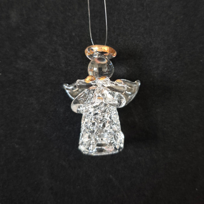 Spun Glass Mini Angel Ornaments