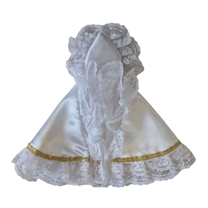 Gown for Infant of Prague 8" White