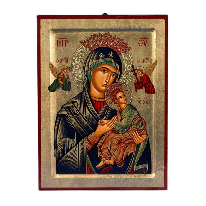 Virgin Mary of the Passion (Lady of Perpetual Help) 7" x 5.5" Gold Leaf