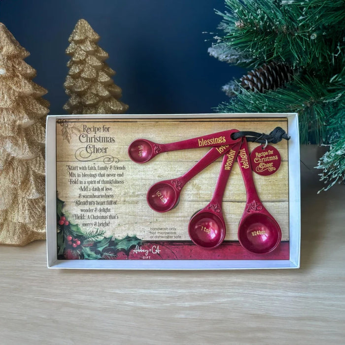 Measuring Spoons 4 Piece Set Recipe for Christmas Cheer