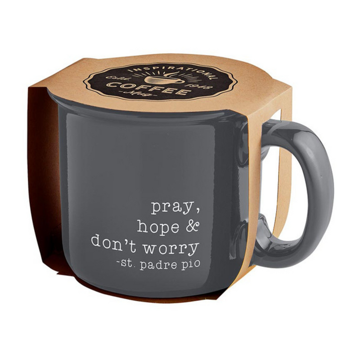 St Padre Pio Pray Hope and Don't Worry Mug