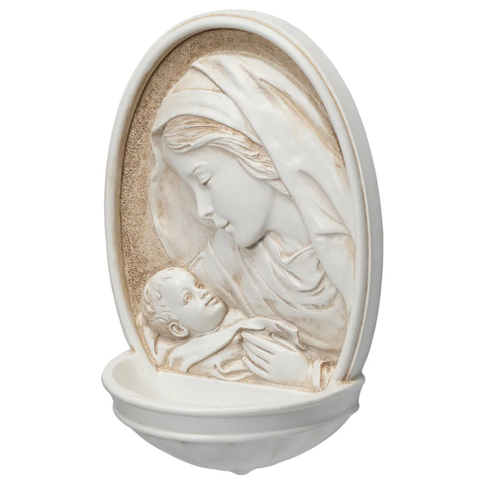 Madonna & Child Holy Water Font Renaissance Collection