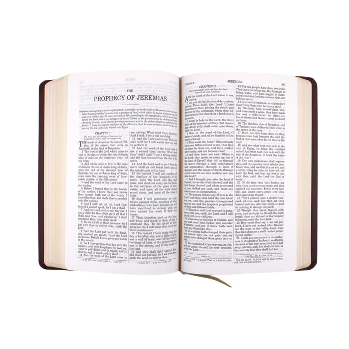 Douay Rheims Burgundy Faux Leather
