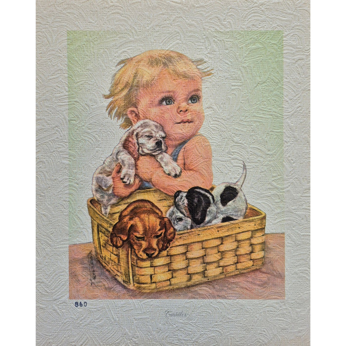 Vintage Baby Board Print 8" x 10"
