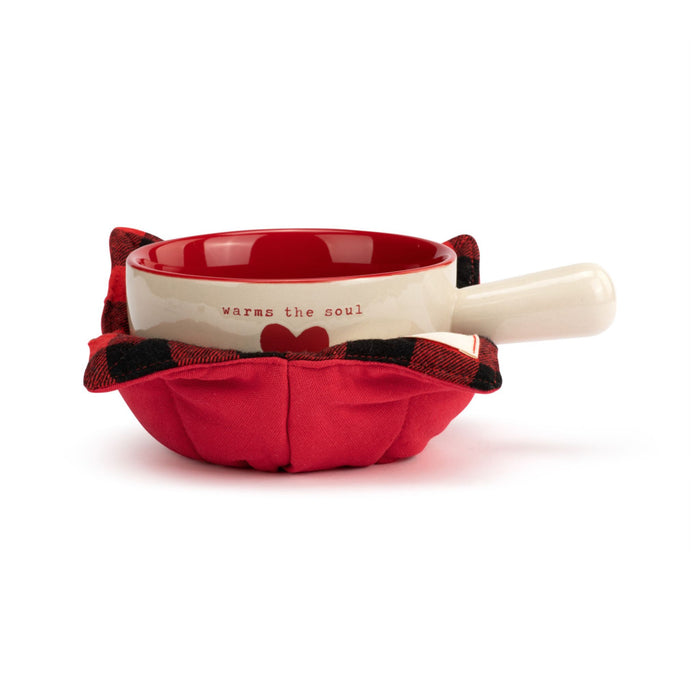 Warms the Soul Soup Crock & Bowl Cozy
